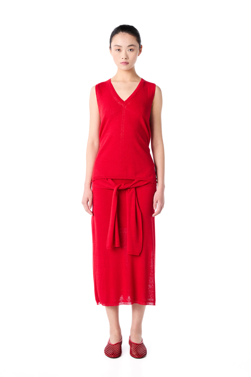 Phelan midi skirt-Red PROENZA SCHOULER WHITE LABEL