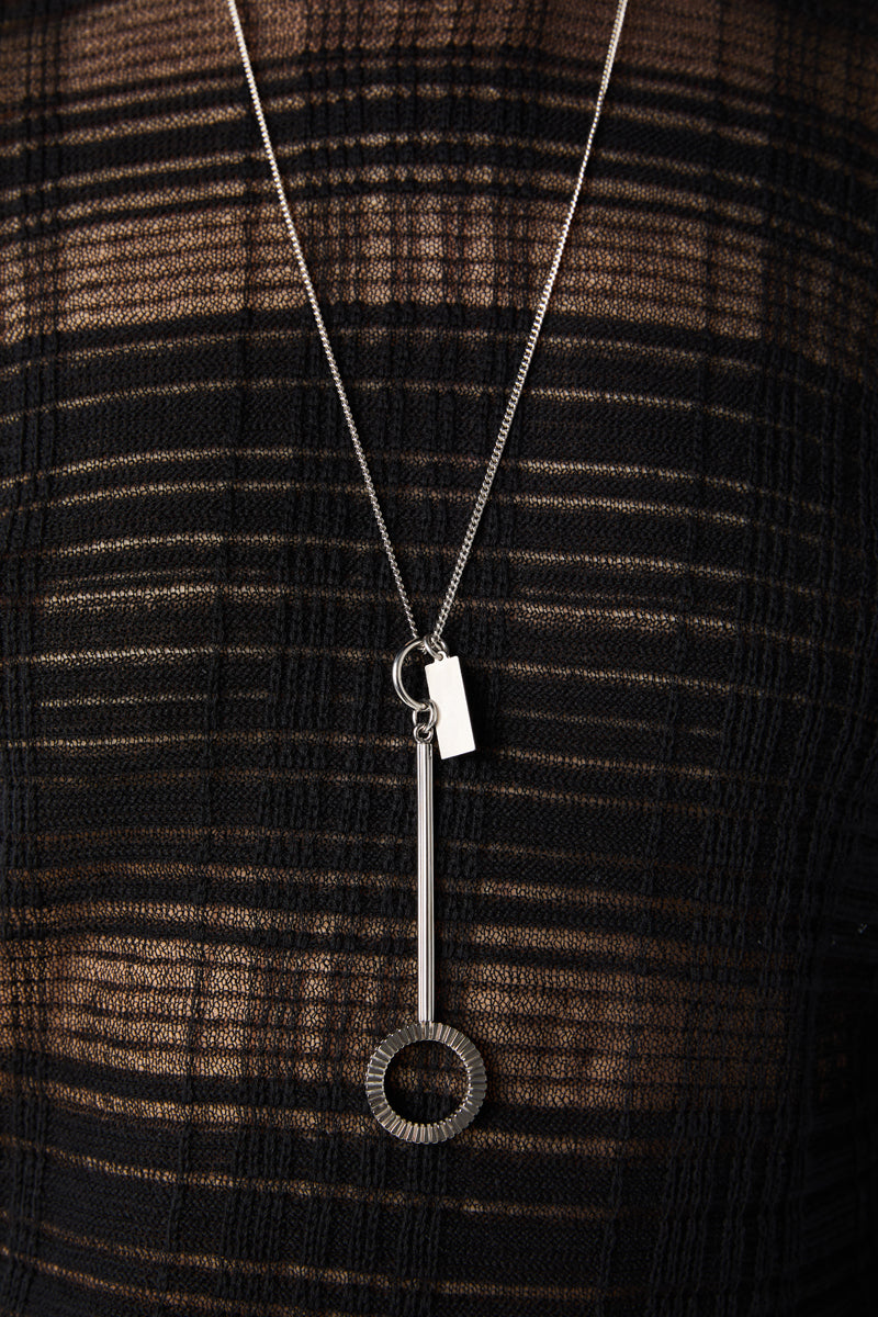Numeric signature necklace-Silver MM6 MAISON MARGIELA