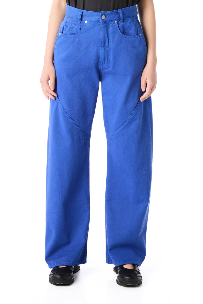 Bull cotton trousers/Electric Blue MM6 MAISON MARGIELA