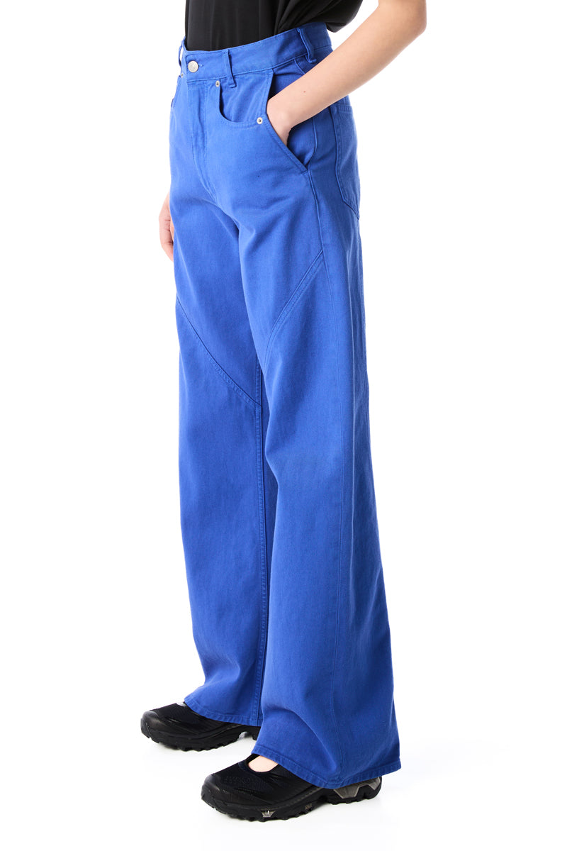 Bull cotton trousers/Electric Blue MM6 MAISON MARGIELA