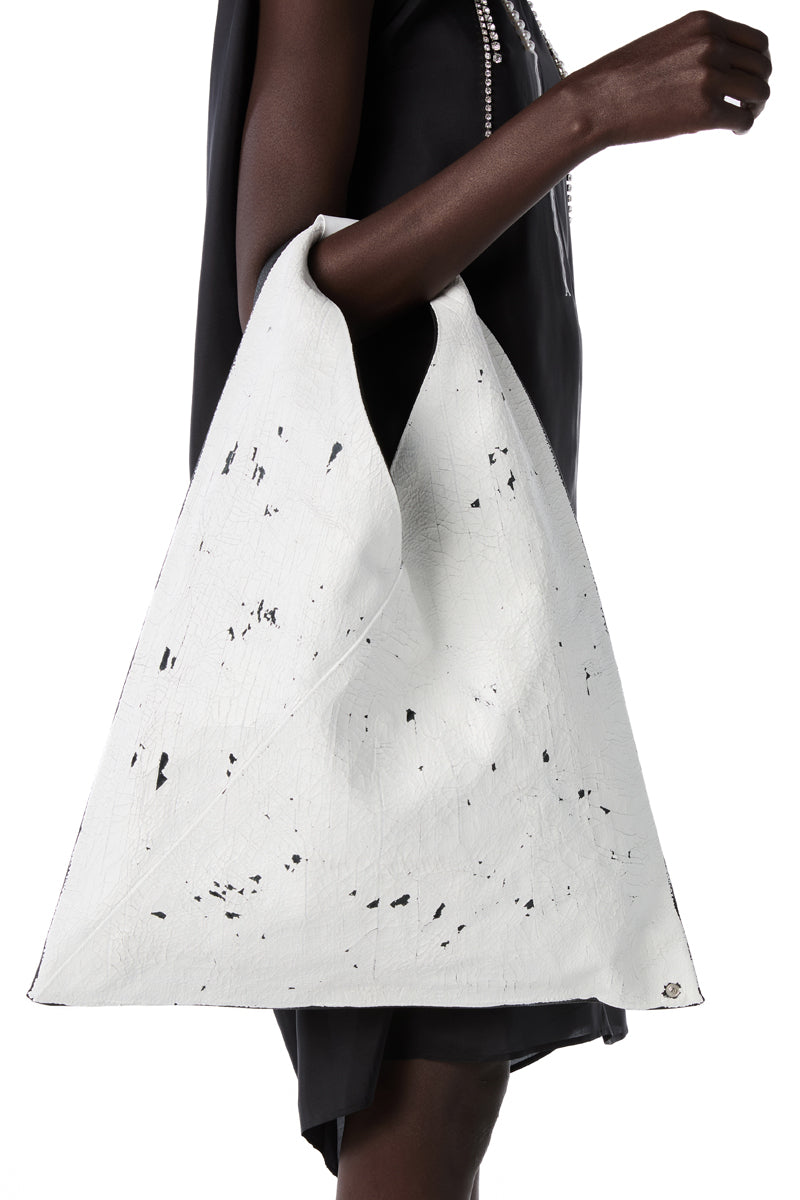 Classic Japanese paint handbag-Black/White MM6 MAISON MARGIELA