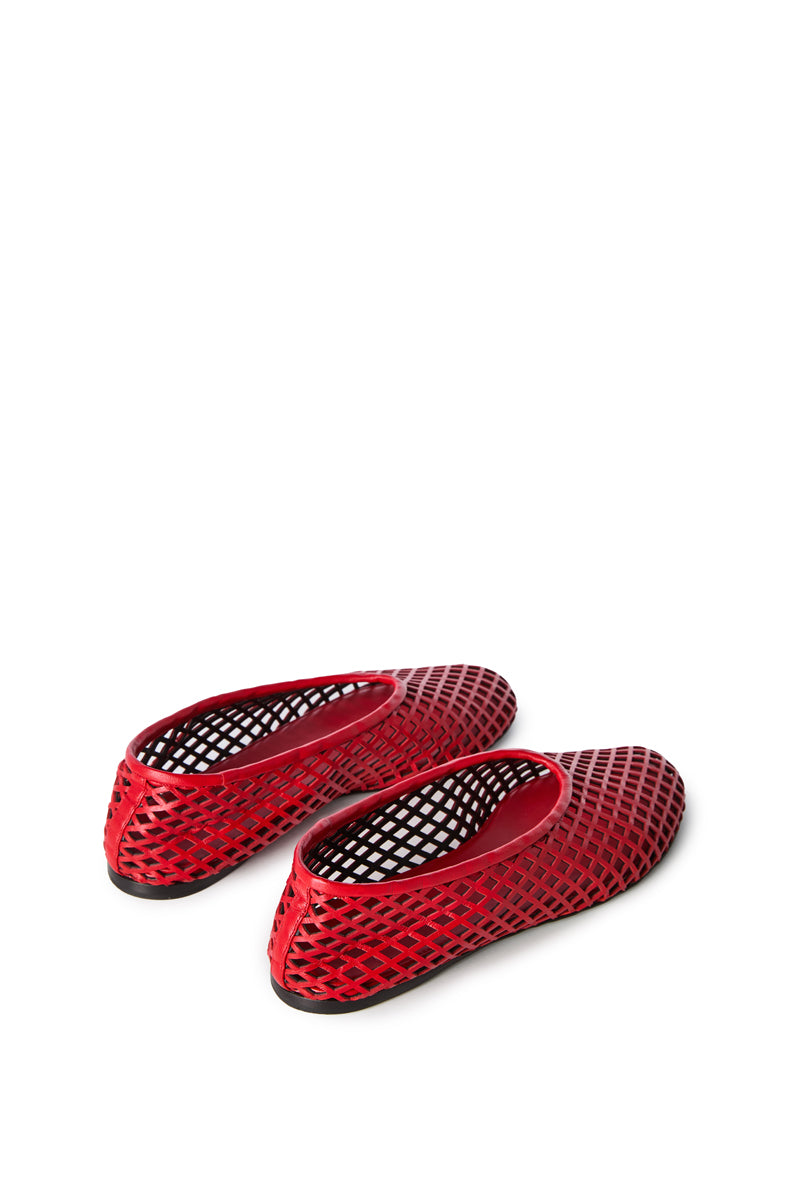TEE perforated ballet flats-Red PROENZA SCHOULER