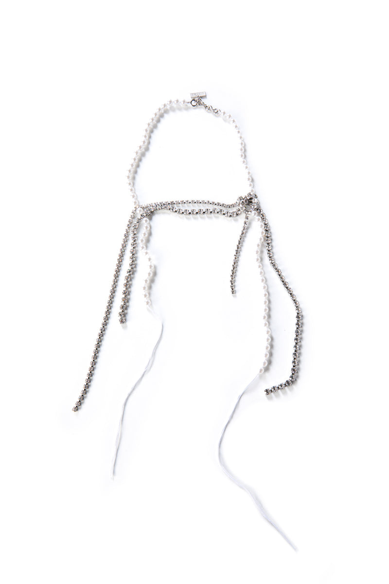 Crystal necklace-Silver MM6 MAISON MARGIELA
