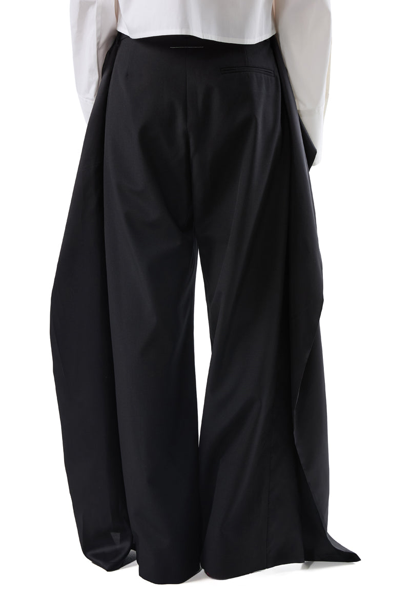 Panelled trousers/Black MM6 MAISON MARGIELA