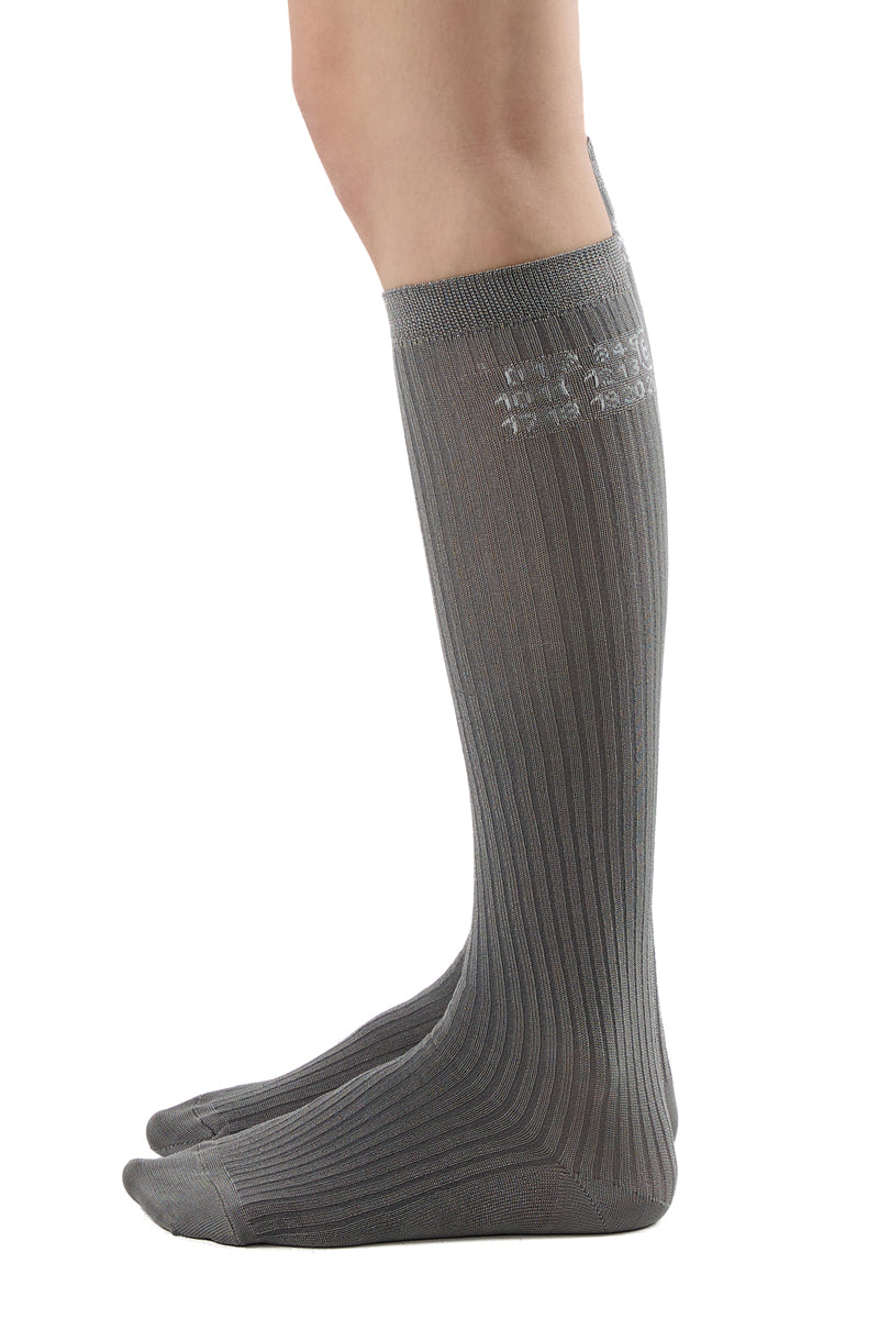 Numeric ribbed socks/Grey MM6 MAISON MARGIELA
