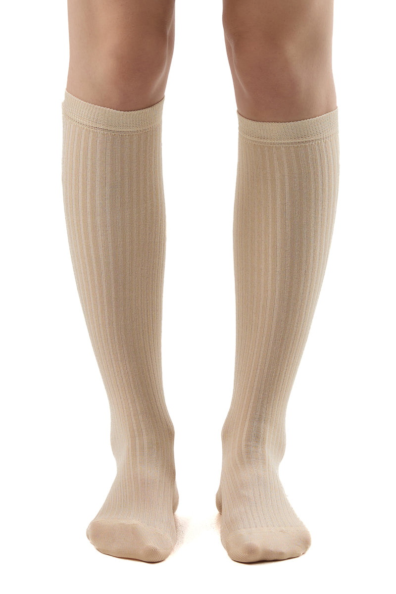 Numeric ribbed socks/Beige MM6 MAISON MARGIELA