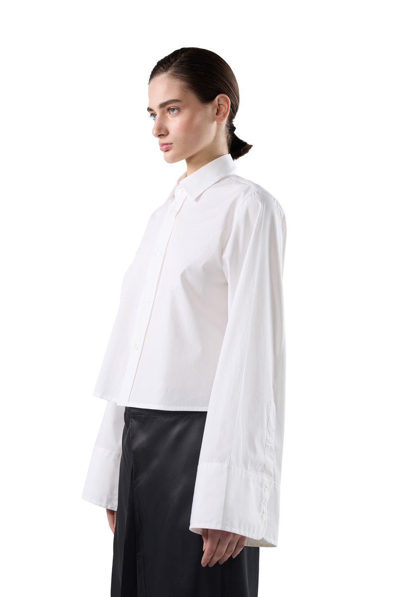 Jacquard convertible shirt/White MM6 MAISON MARGIELA