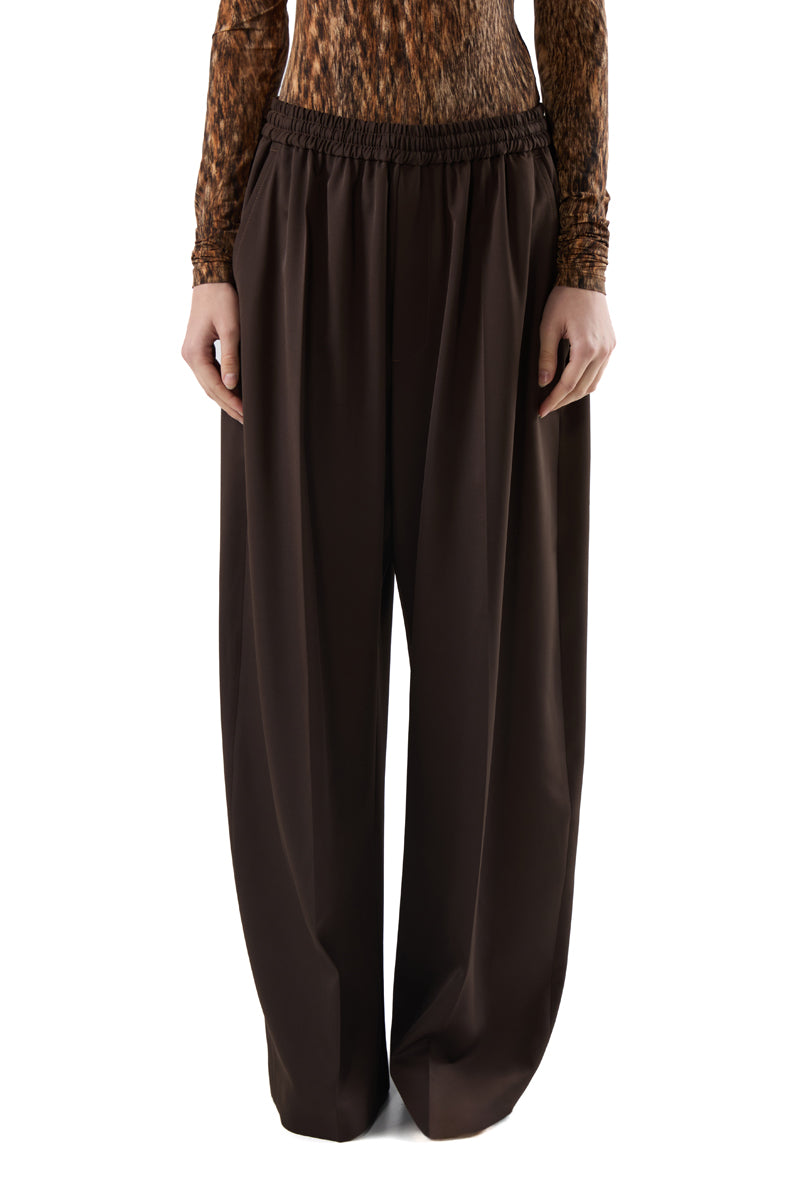 Stretch-design track pants/Brown MM6 MAISON MARGIELA
