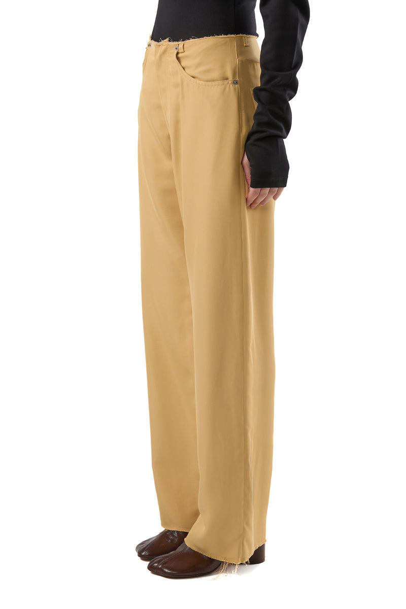 Twill classic five pockets trousers/Camel yellow MM6 MAISON MARGIELA