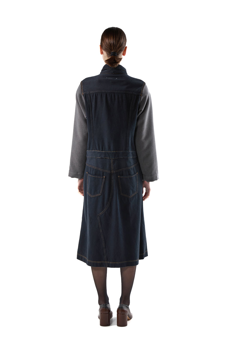 Denim coat/Black-Grey MM6 MAISON MARGIELA