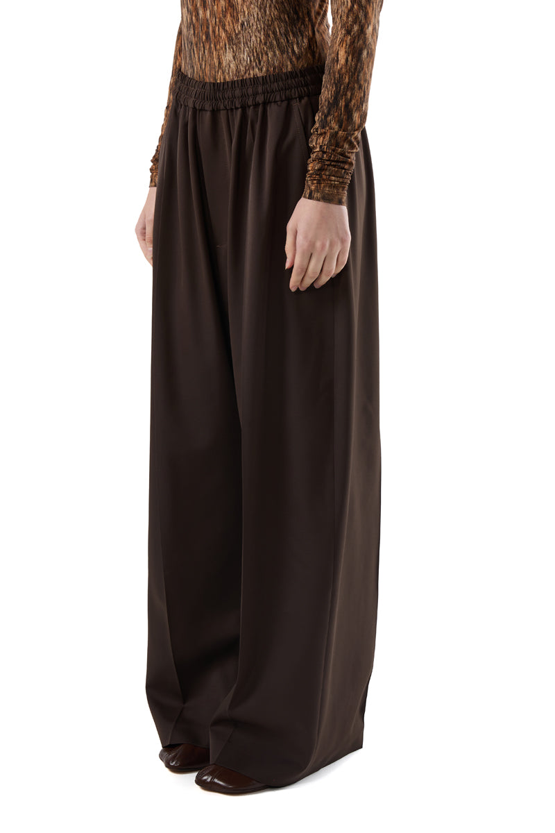 Stretch-design track pants/Brown MM6 MAISON MARGIELA