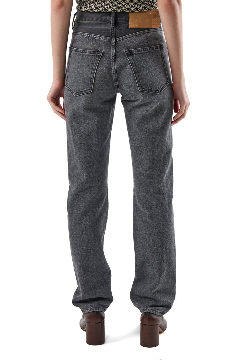 Straight-leg denim-Grey MM6 MAISON MARGIELA