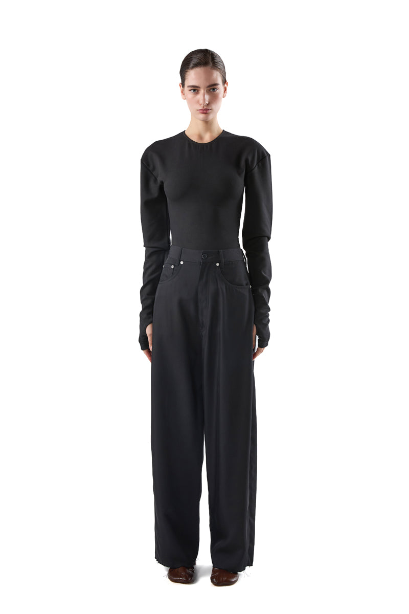 Twill classic five pockets trousers/Black MM6 MAISON MARGIELA