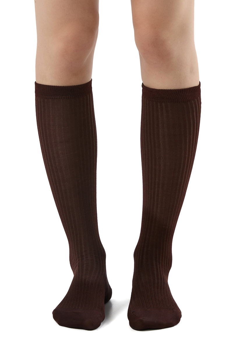 Numeric ribbed socks/Brown MM6 MAISON MARGIELA