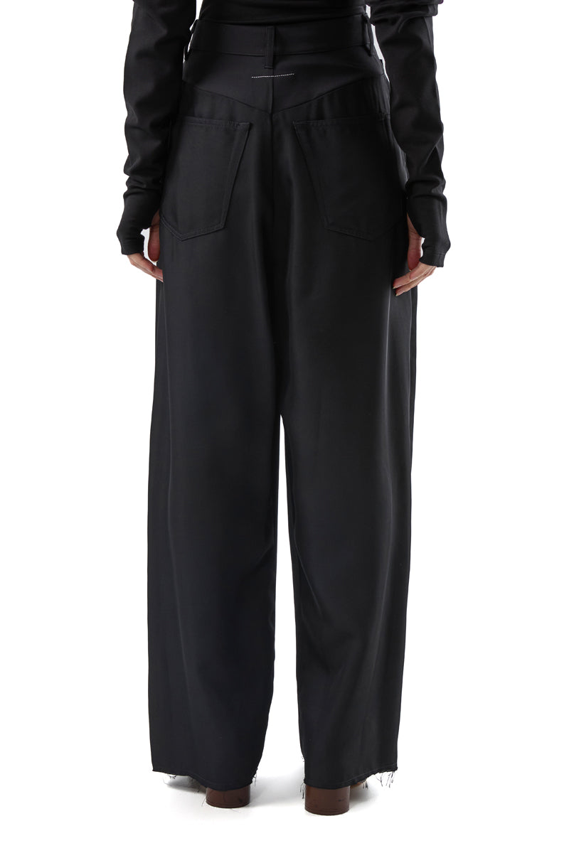 Twill classic five pockets trousers/Black MM6 MAISON MARGIELA