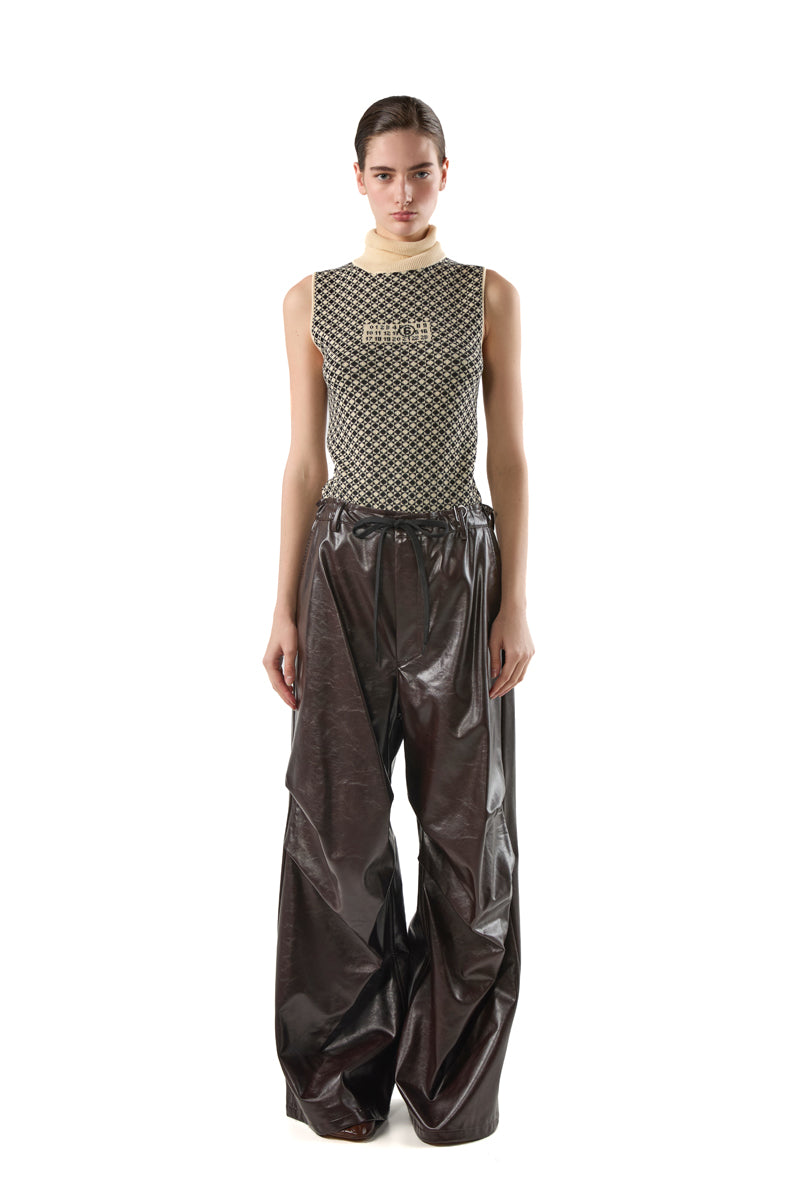 Parachute draped trousers/Brown MM6 MAISON MARGIELA