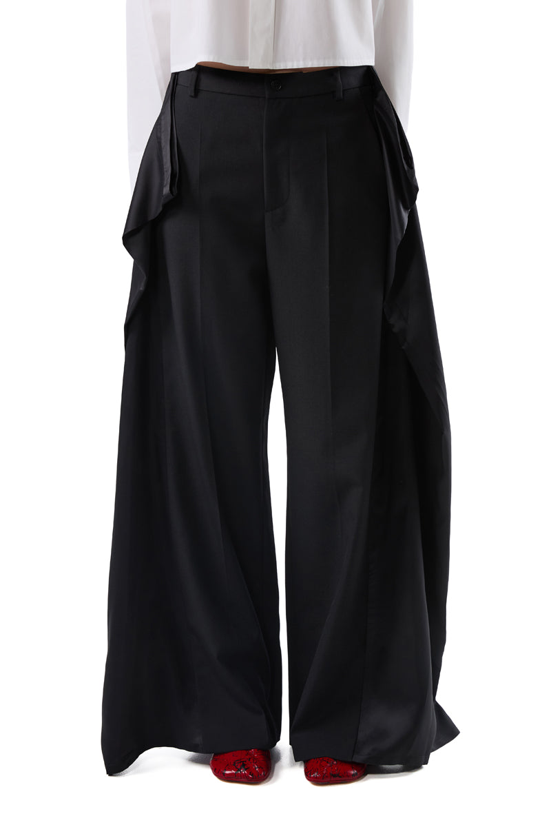 Panelled trousers/Black MM6 MAISON MARGIELA