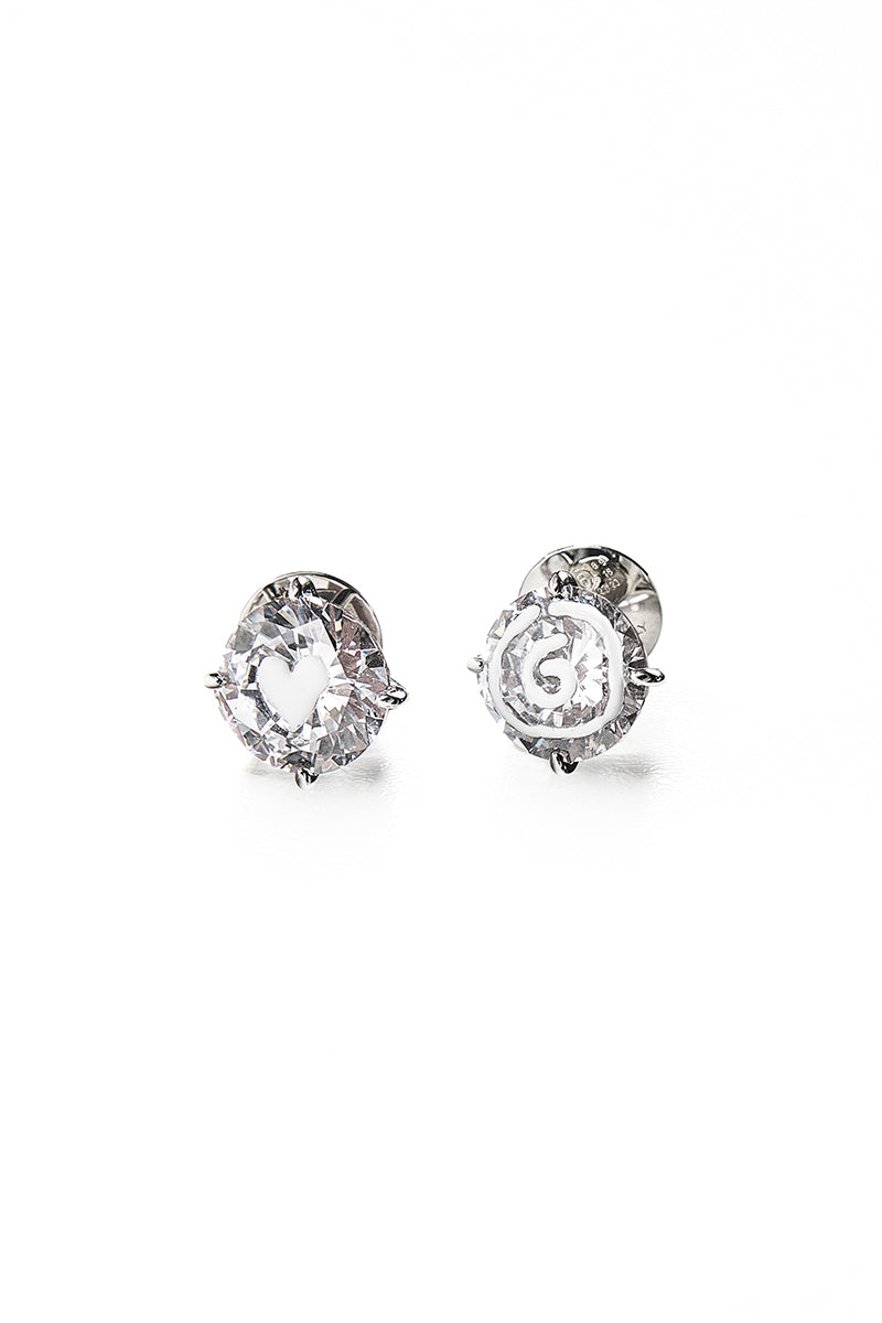 White paint earrings MM6 MAISON MARGIELA