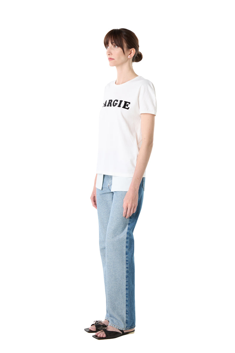 Vintage Jersey T-Shirt/White MM6 MAISON MARGIELA