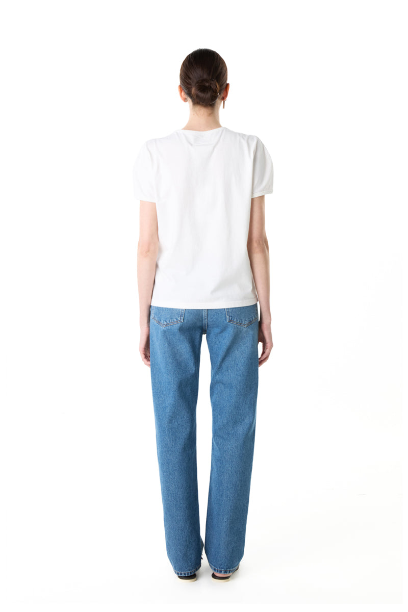 Vintage Jersey T-Shirt/White MM6 MAISON MARGIELA