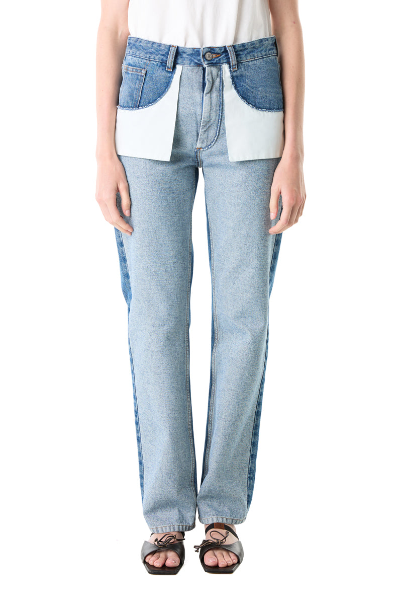 Inside-out seams Denim/Light Blue MM6 MAISON MARGIELA