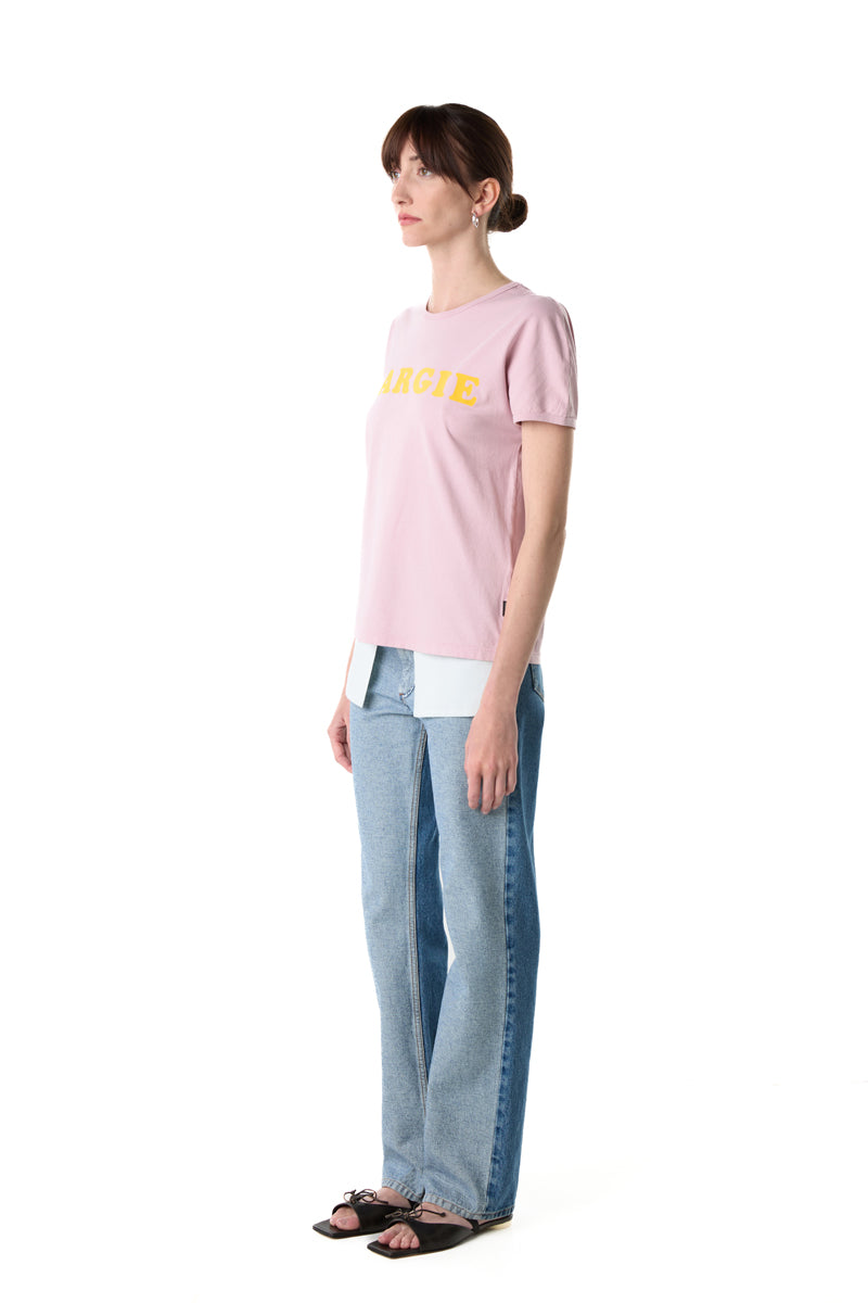 Vintage Jersey T-Shirt/Pink MM6 MAISON MARGIELA