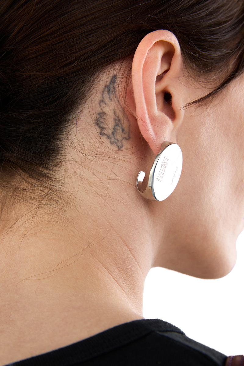 Numeric signet earring/SilverMM6 MAISON MARGIELA
