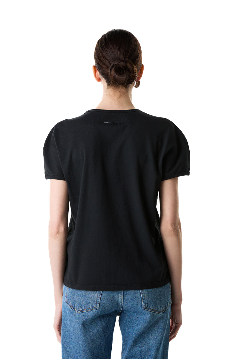 Vintage Jersey T-Shirt/Black MM6 MAISON MARGIELA