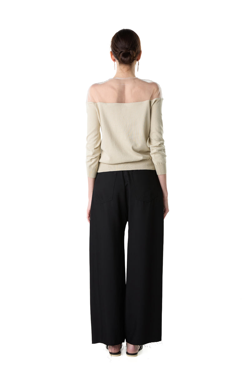 Knit Cardigan/Beige - MM6 MAISON MARGIELA