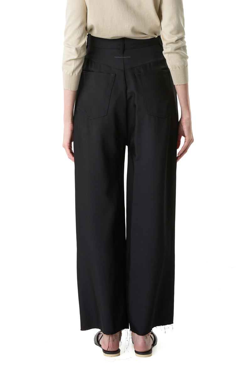 Twill classic five pockets trousers/Black MM6 MAISON MARGIELA