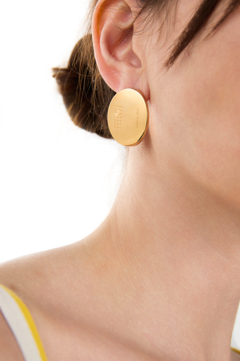 Numeric signet earring/Gold MM6 MAISON MARGIELA