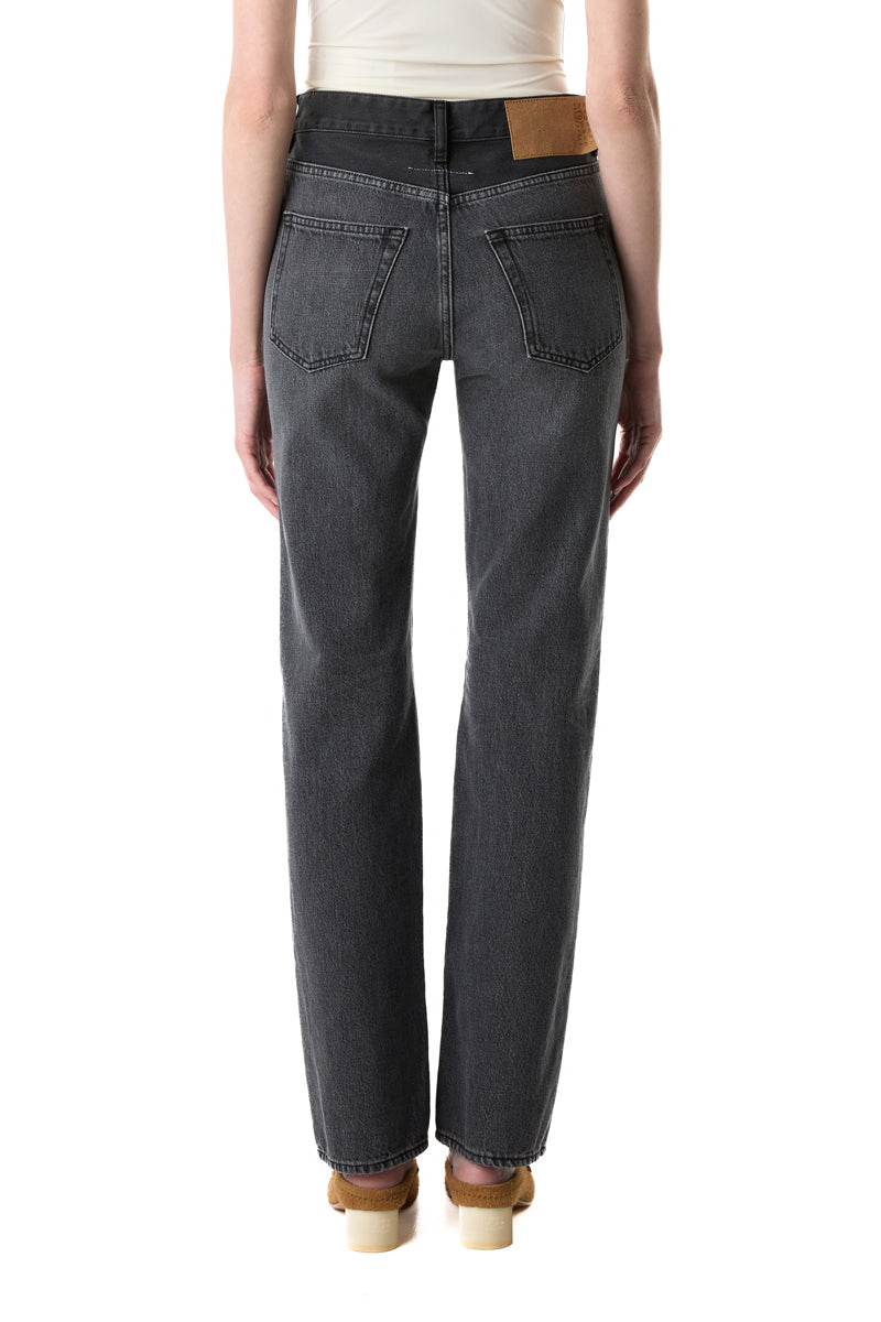 Straight-leg denim-Grey MM6 MAISON MARGIELA