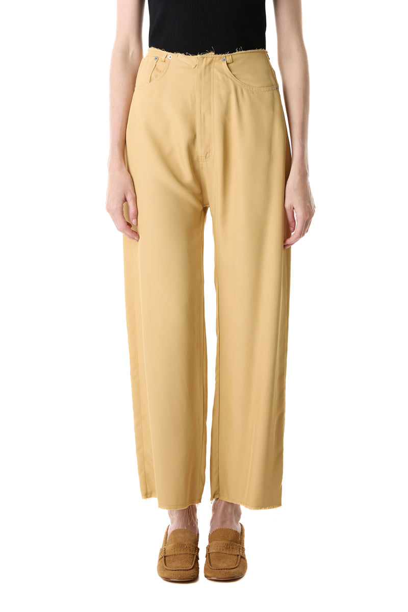 Twill classic five pockets trousers/Camel yellow MM6 MAISON MARGIELA