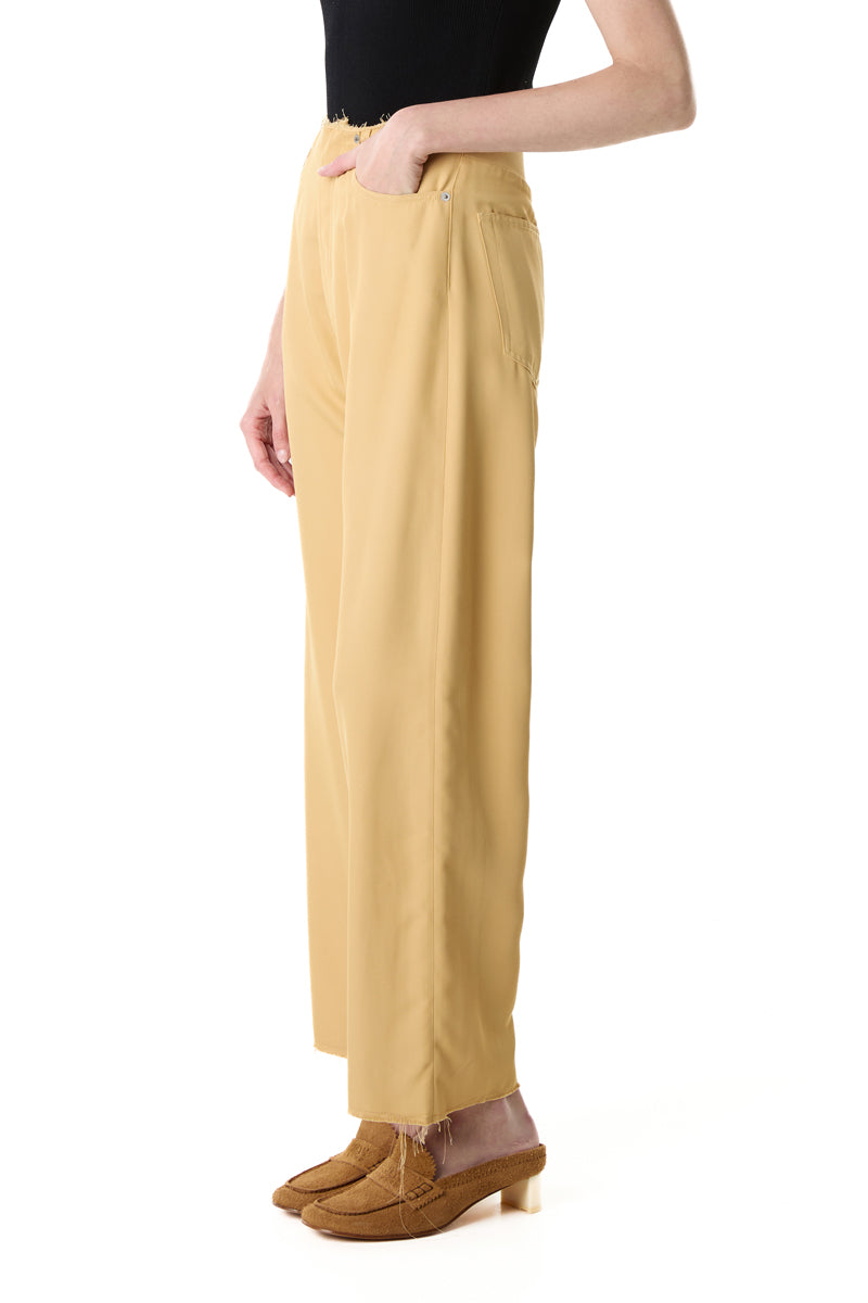 Twill classic five pockets trousers/Camel yellow MM6 MAISON MARGIELA