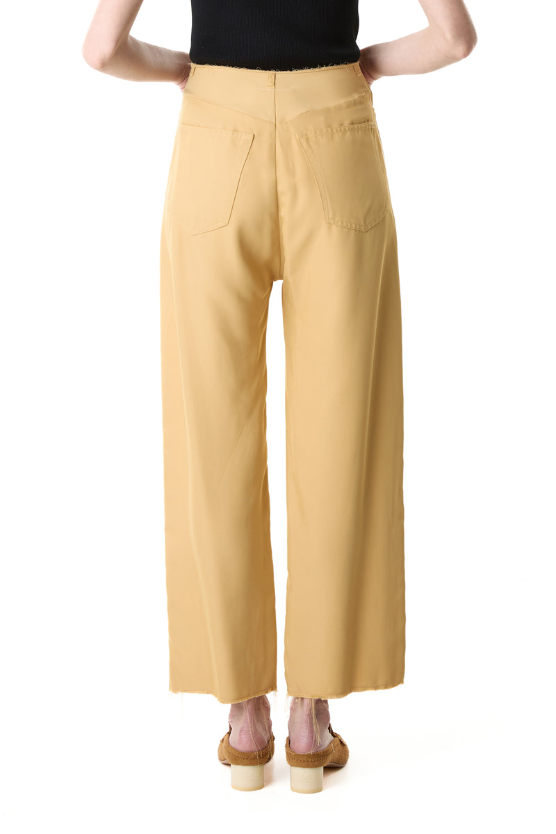 Twill classic five pockets trousers/Camel yellow MM6 MAISON MARGIELA