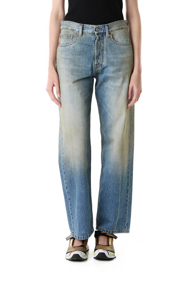 Straight-Leg Jeans/Faded Blue MM6 MAISON MARGIELA