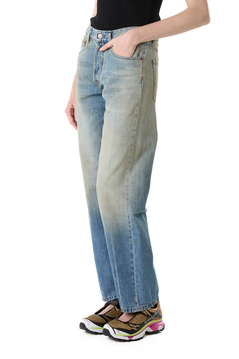Straight-Leg Jeans/Faded Blue MM6 MAISON MARGIELA