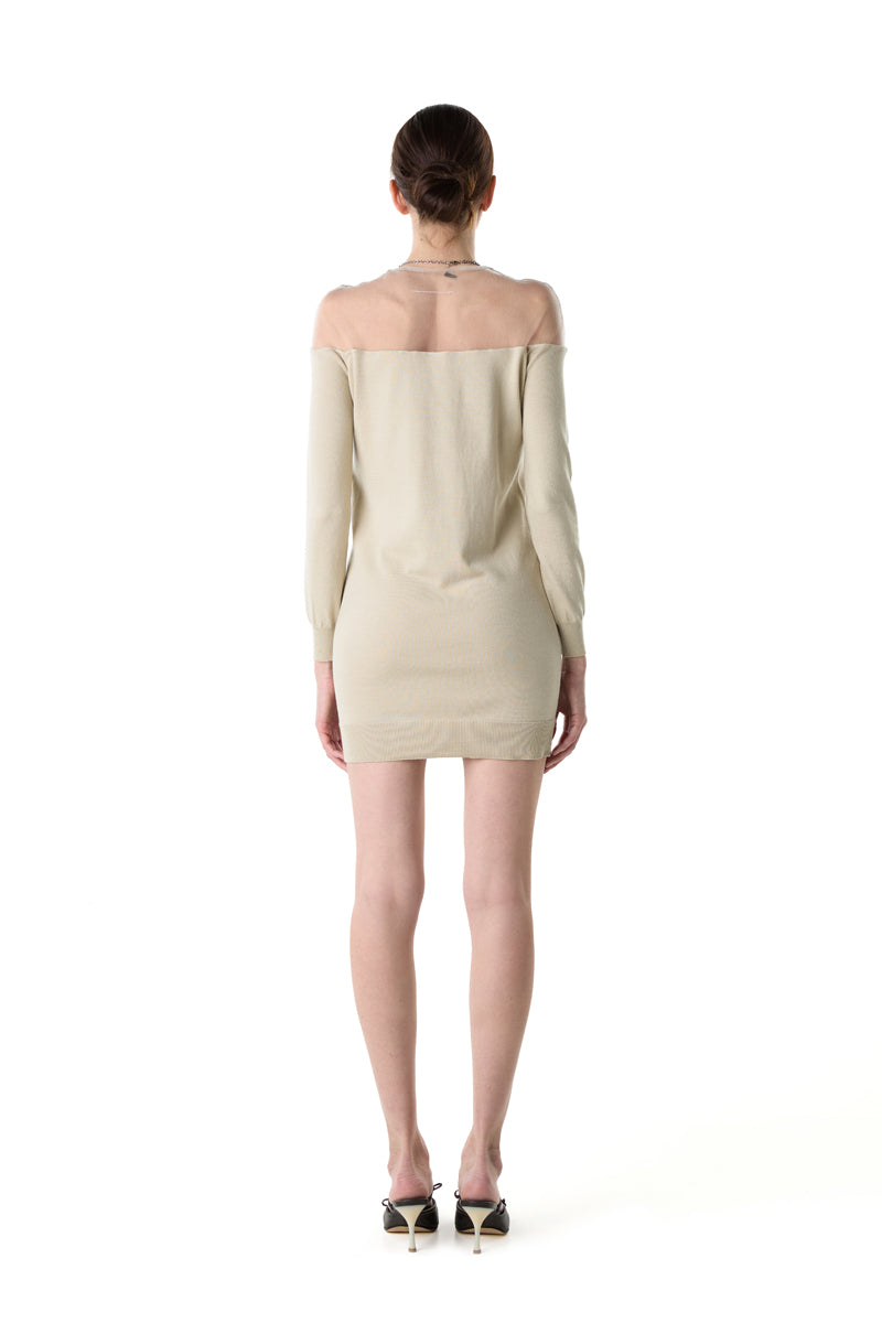 Knit top-dress/Beige MM6 MAISON MARGIELA