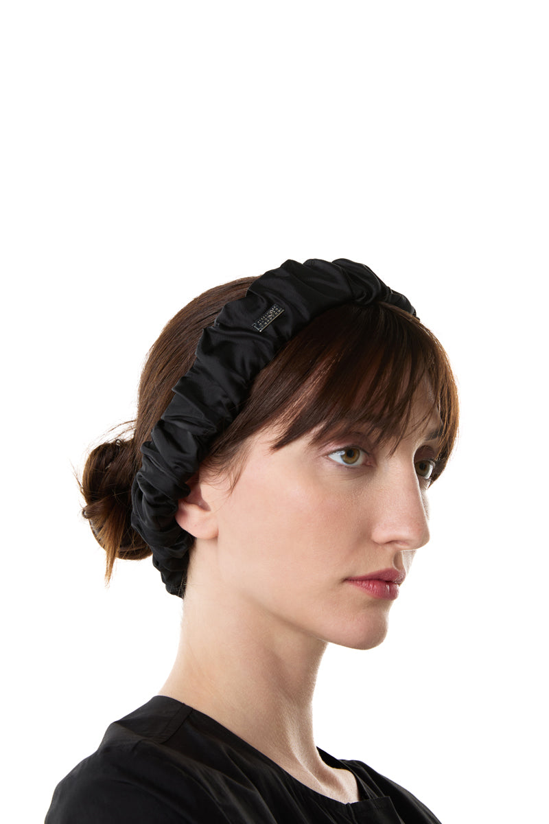 Logo headband-Black MM6 MAISON MARGIELA