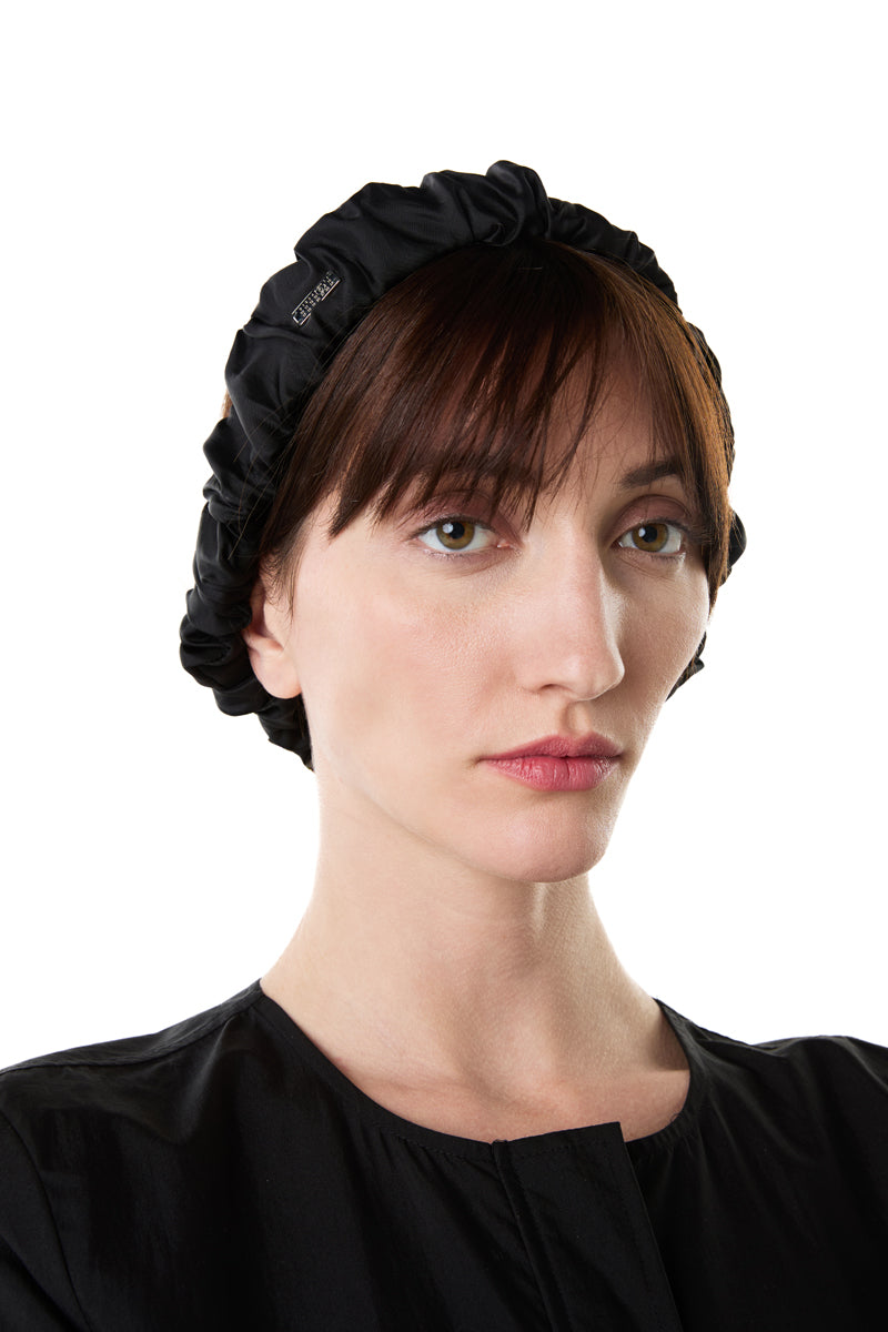 Logo headband-Black MM6 MAISON MARGIELA