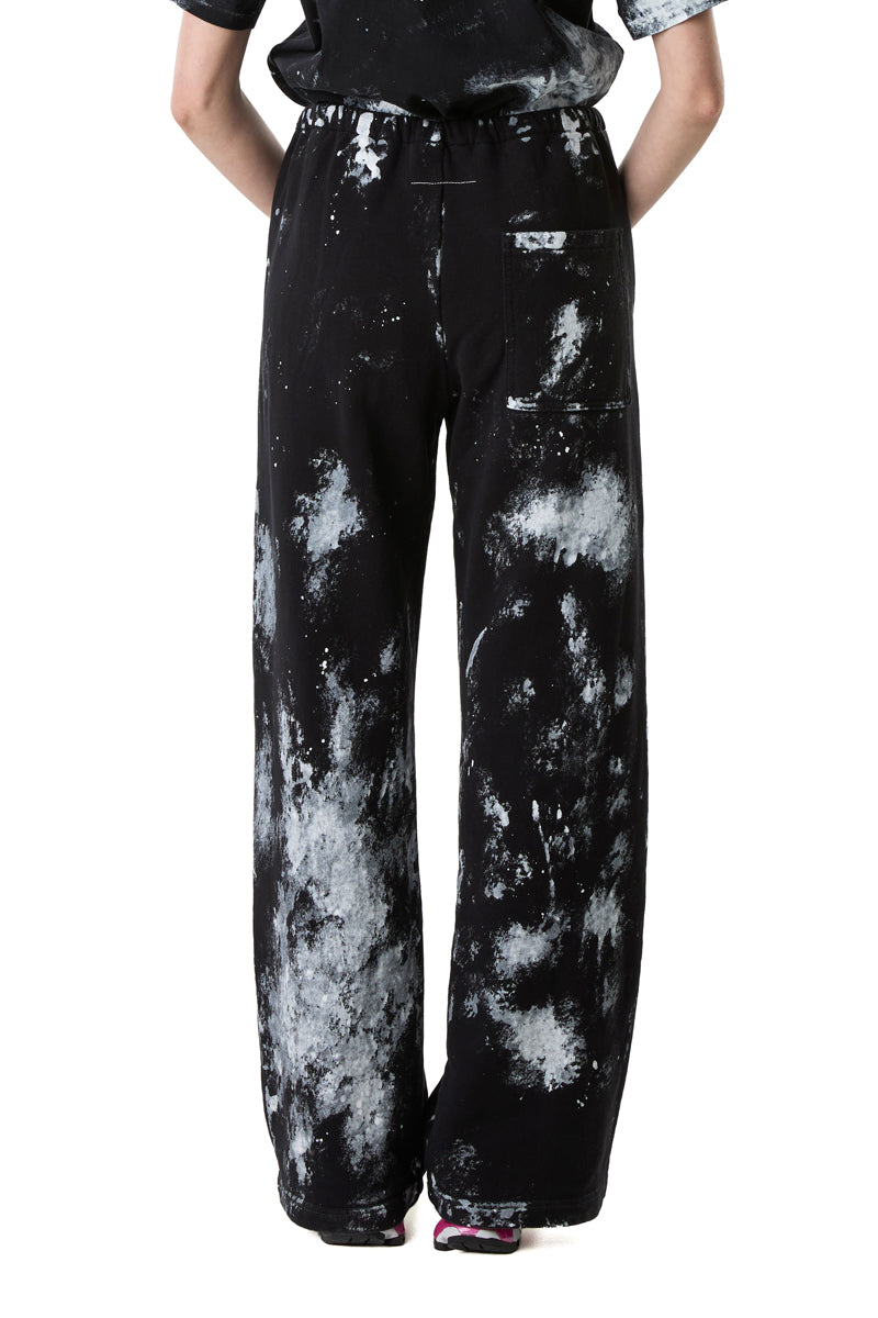 Tie-dye track pants/Black-White MM6 MAISON MARGIELA