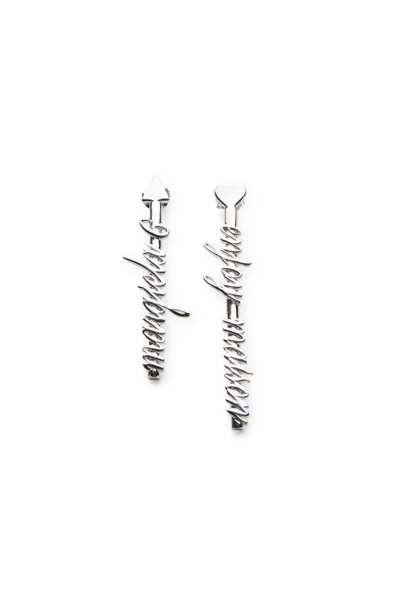 Enjoy arrow earrings/Silver MM6 MAISON MARGIELA
