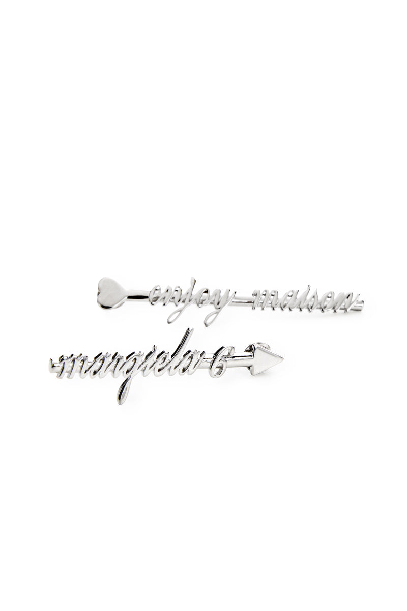 Enjoy arrow earrings/Silver MM6 MAISON MARGIELA