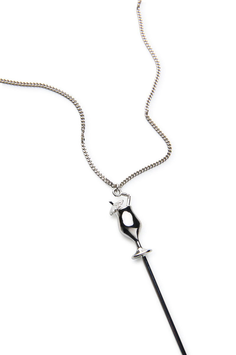 Cocktail pendant necklace/Silver MM6 MAISON MARGIELA