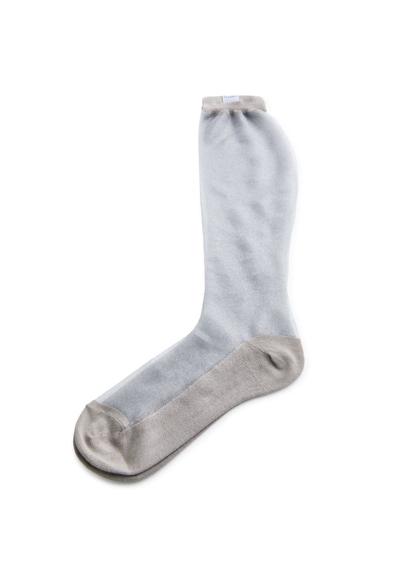 Sheer Knee-High Socks/Grey MM6 MAISON MARGIELA
