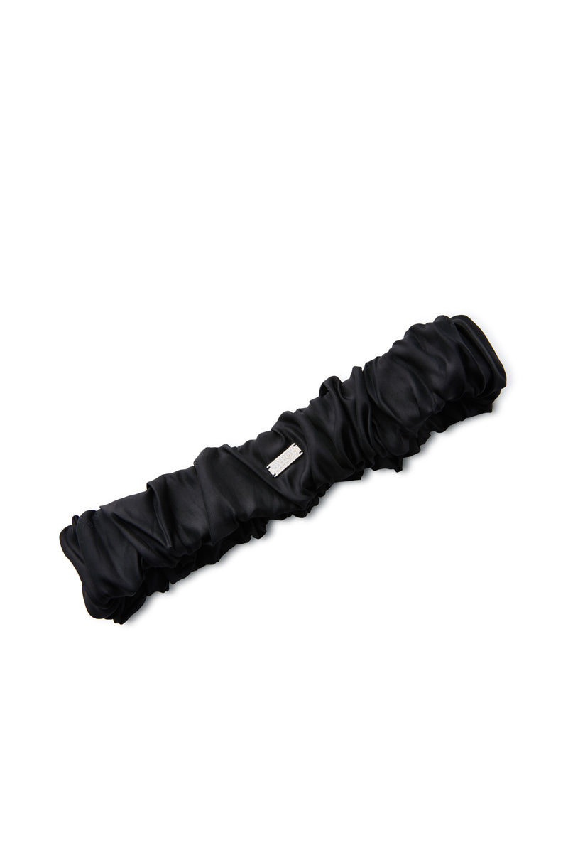 Logo headband-Black MM6 MAISON MARGIELA