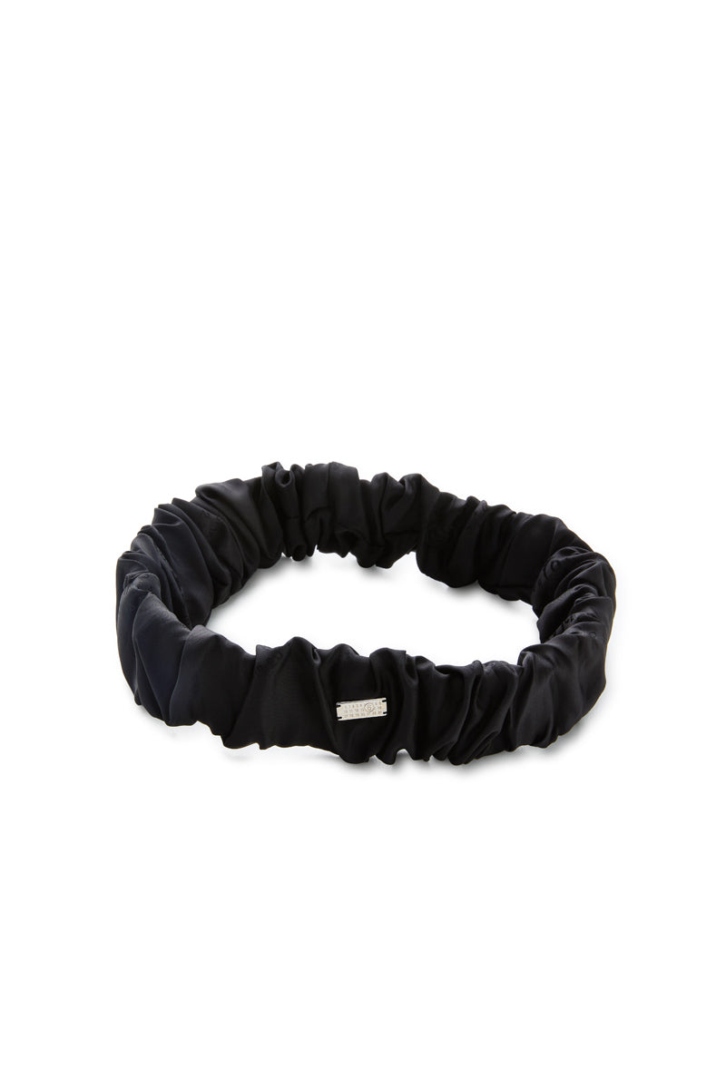 Logo headband-Black MM6 MAISON MARGIELA