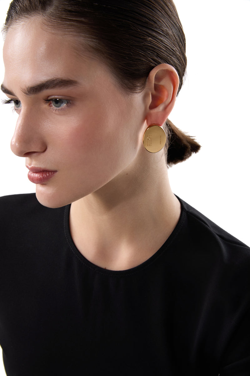Numeric signet earring/Gold MM6 MAISON MARGIELA