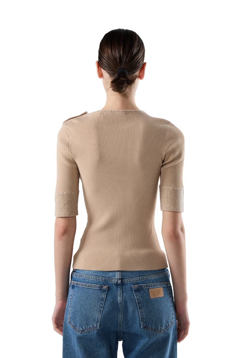 Dayton wool top/Beige PROENZA SCHOULER WHITE LABEL