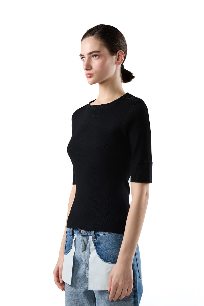 Dayton wool top/Black PROENZA SCHOULER WHITE LABEL